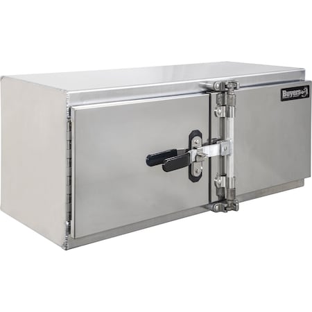 Buyers Products 18x18x48 Inch Smooth Aluminum Underbody Truck Tool Box - Double Barn Door, Cam Lock Hardware 1762603